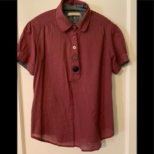 Isabella Sinclair Anthropologie Puff Sleeve Top